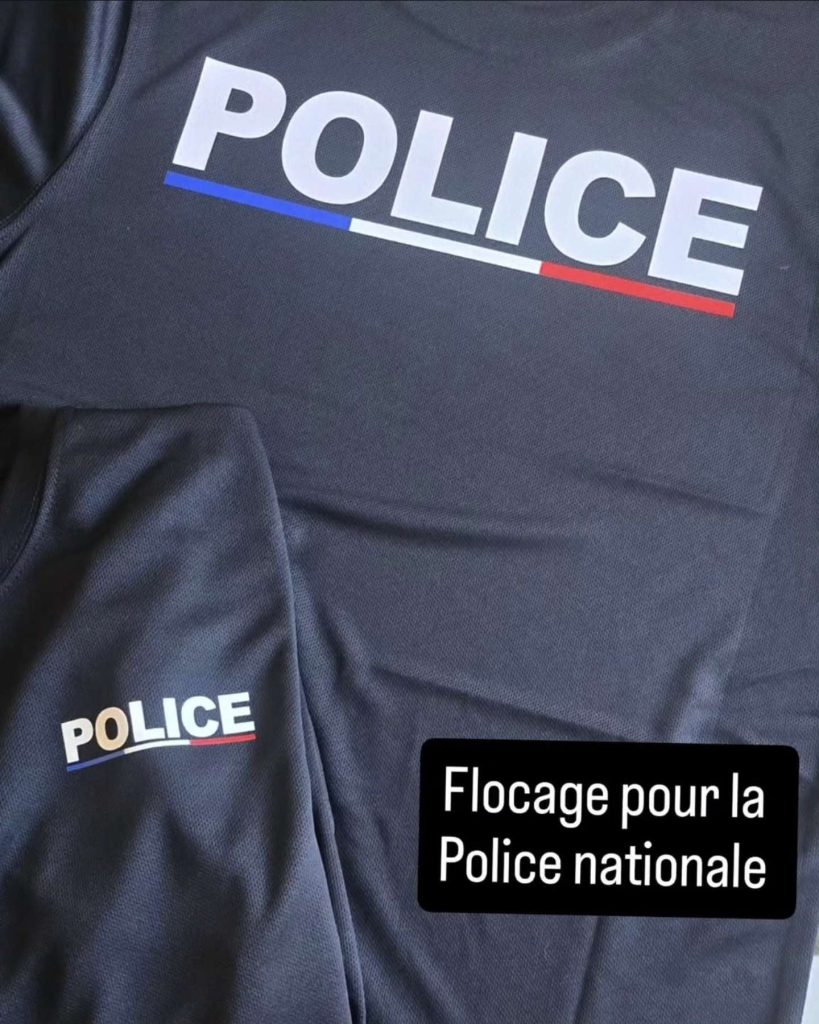flocage pour la police national